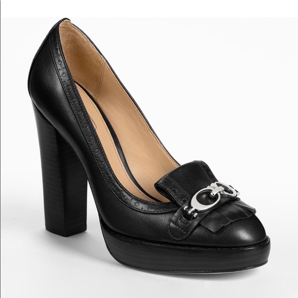 Coach Lynne Black Leather Pump - Picture 2 of 4